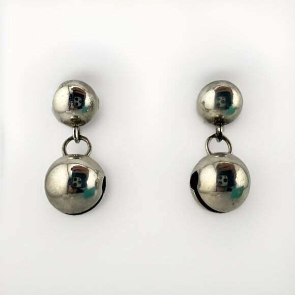 RARE Tiffany & Co. Paloma Picasso Campanitas Bell Drop Dangle Earrings Silver - Picture 3 of 10
